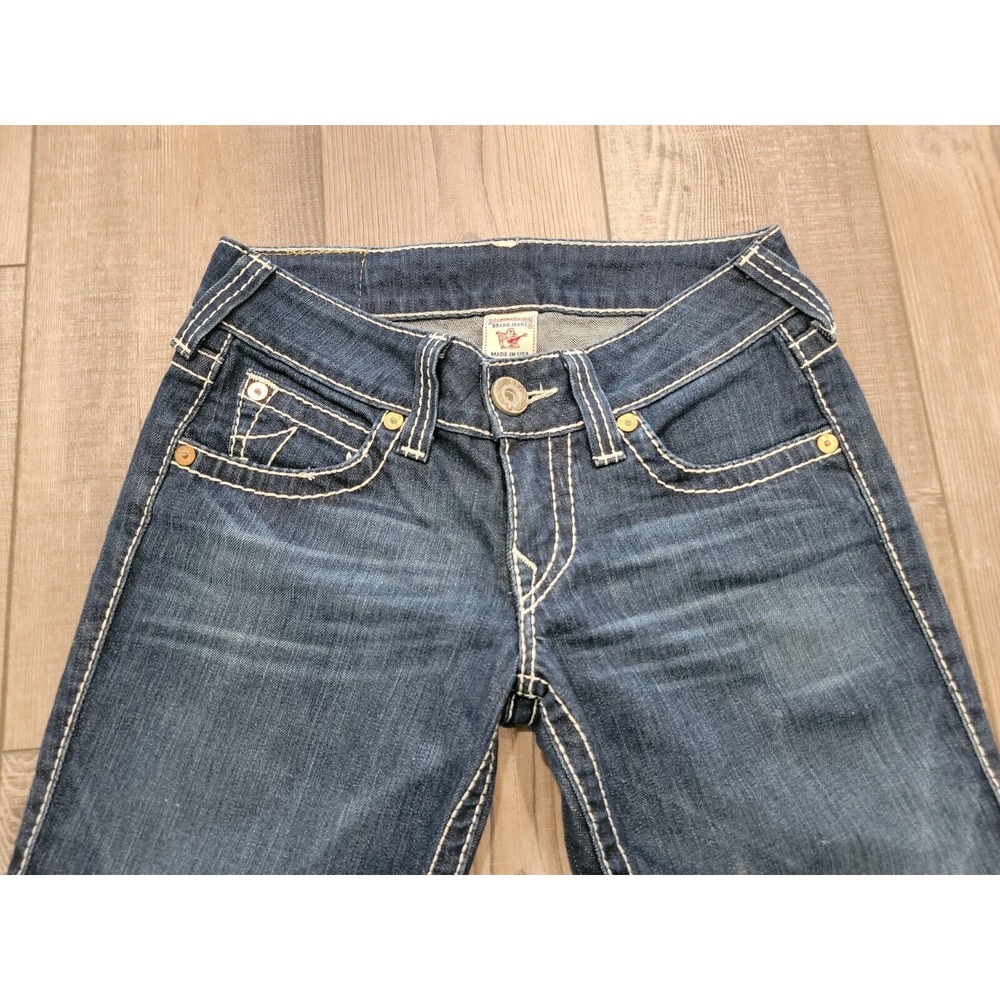 TRUE RELIGION Womens Jeans Bootcut Size 27 Made In Usa - Picture 12 of 13